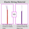 1mm Stretchy Bracelet String, Sturdy Rainbow Elastic String Elastic Cord