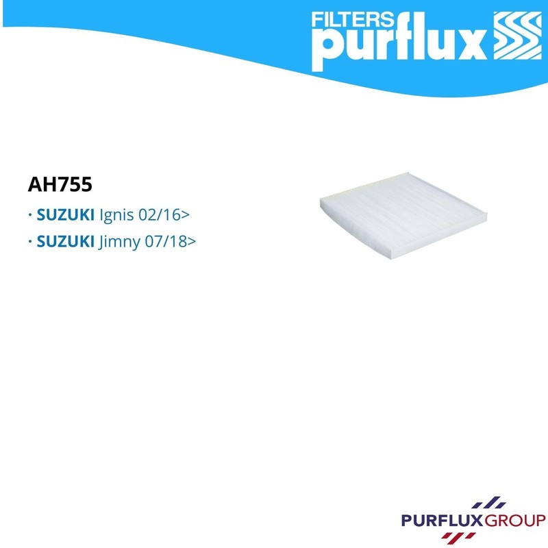 PURFLUX AH755 Cabin Air Filter Pollen Filter