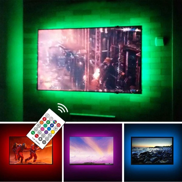 Cplid LED Strip Lights for 85-95 inches TV-USB Powered TV