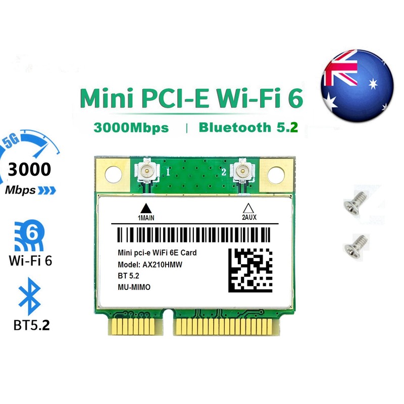 DIGISHUO WiFi 6E 3000Mbps Bluetooth 5.2 AX210HMW for in tel