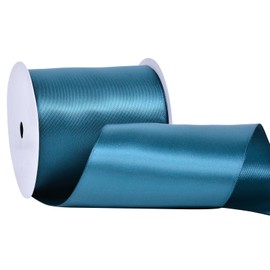 Ribest Teal Double Faced Satin Ribbon, 3 Inch 10 Yard Ribbon for Crafts Gift Wrapping Bows Wedding Party Decoration Bouquet