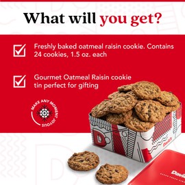 David's Cookies 2lbs Oatmeal Raisin Fresh Baked Cookies - Delectable & Premium Ingredients - No Added Preservatives Cookie Gift Basket