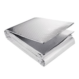 Generic Reflective Bubble Insulation Sheet, Double Side, Thermal Insulation for Home Winter Roof Summer