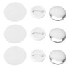 Cyrank Pack of 100 Badge Button Pin, Button Blanks Button