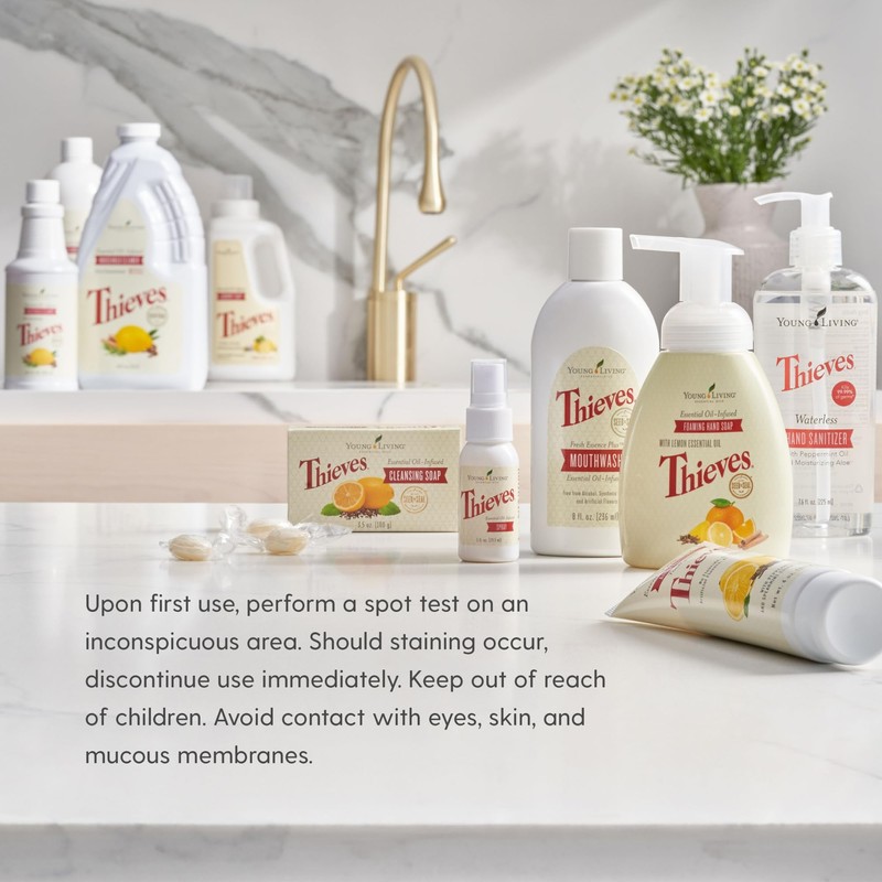 Young Living Thieves Fresh Essence Alcohol-Free and Fluoride-Free Mouthwash -