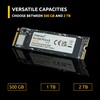 Intenso MI500 500GB NVMe SSD, M.2 Internal SSD, PCIe 4.0