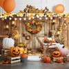 Fall Photo Backdrop Thanksgiving Banner, Autumn Maple Leaves Pumpkin Photography
