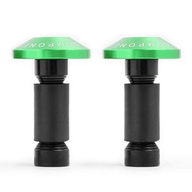 Bar End Motorcycle Universal Handlebar Weights Handlebar Ends Aluminium Set Decoration Diameter 22 mm (7/8 Inch) Green
