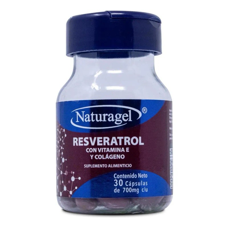 Resveratrol Vitamina Colágeno Cápsulas Naturagel Sabor