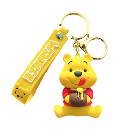 TLDXDOU Anime Silicone Keychain, Cartoon Silica Gel Key Ring for Women, Men (5)