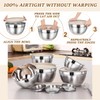 Umite Chef Mixing Bowls with Airtight Lids Set, 8PCS Stainless