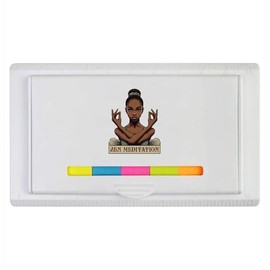 'Zen Meditation Girl' Sticky Note Ruler Pad (ST00038158)