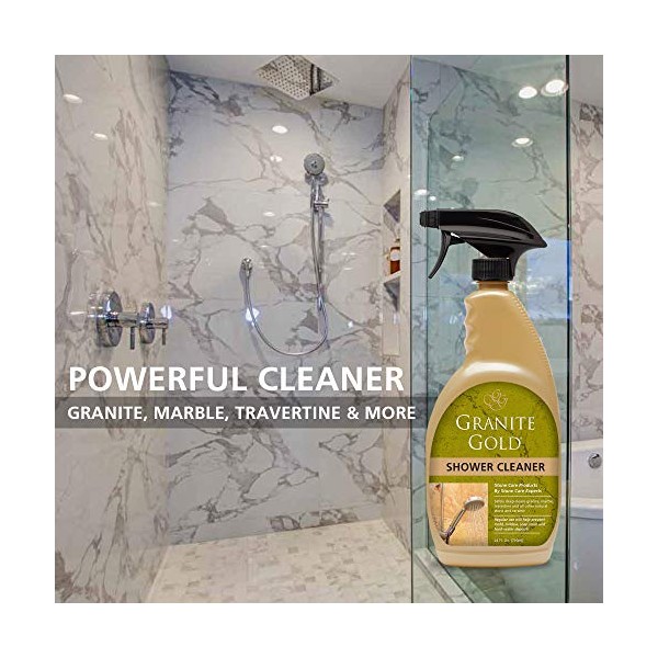 Granite Gold Shower Cleaner Spray for Quartz, Granite, Marble, Ceramic,