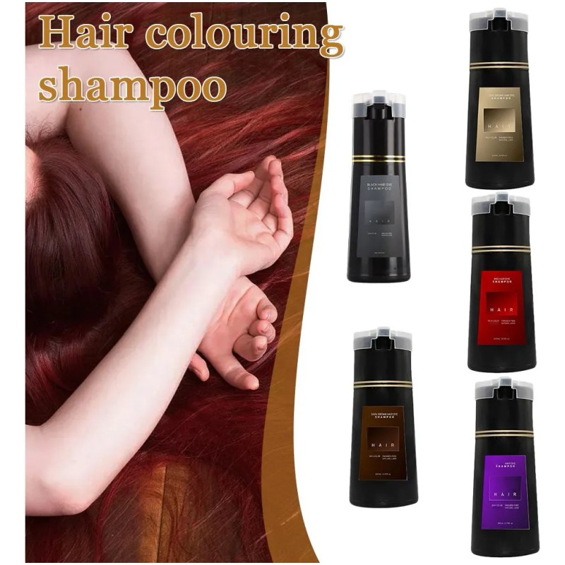 Champú Teñir Cabello Tinte Instantáneo