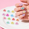 Giantree 100 Stück 3D Blume Nagel Charms, 3D Nail Dekorationen