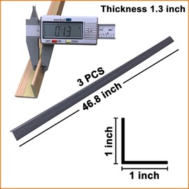 3 PCS 45" Wall Corner Protector Trim Borders for Wall Grey Wood Grain Wall Edge Strip Crown Molding Trim Door and Window Frames Mirror Trim Backsplash Tile Edge