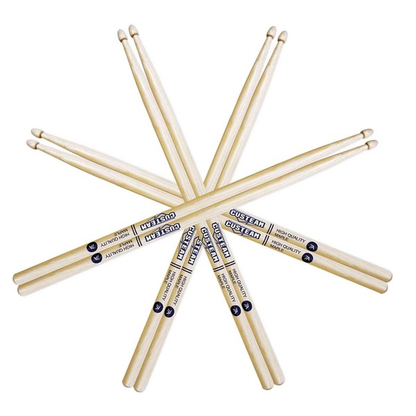 CUSTEAM 7A Drumsticks for Drum 4pair Drum sticks Set with