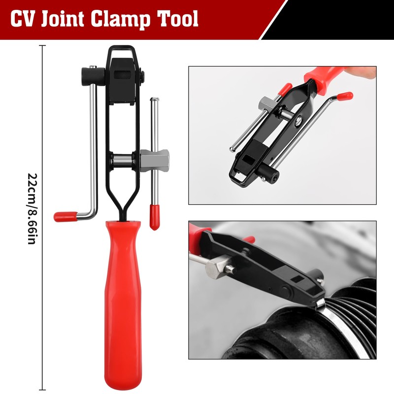 TOOLEAGUE 5Pcs Joint CV Boot Clamp Pliers Set,Hose Clamp and