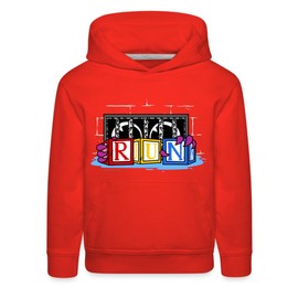 Rainbow Friends - RUN Hoodie (Kids, Red, 16-20)