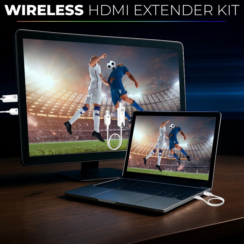 ECHO VIBE Wireless HDMI Transmitter and Receiver 30m Range –