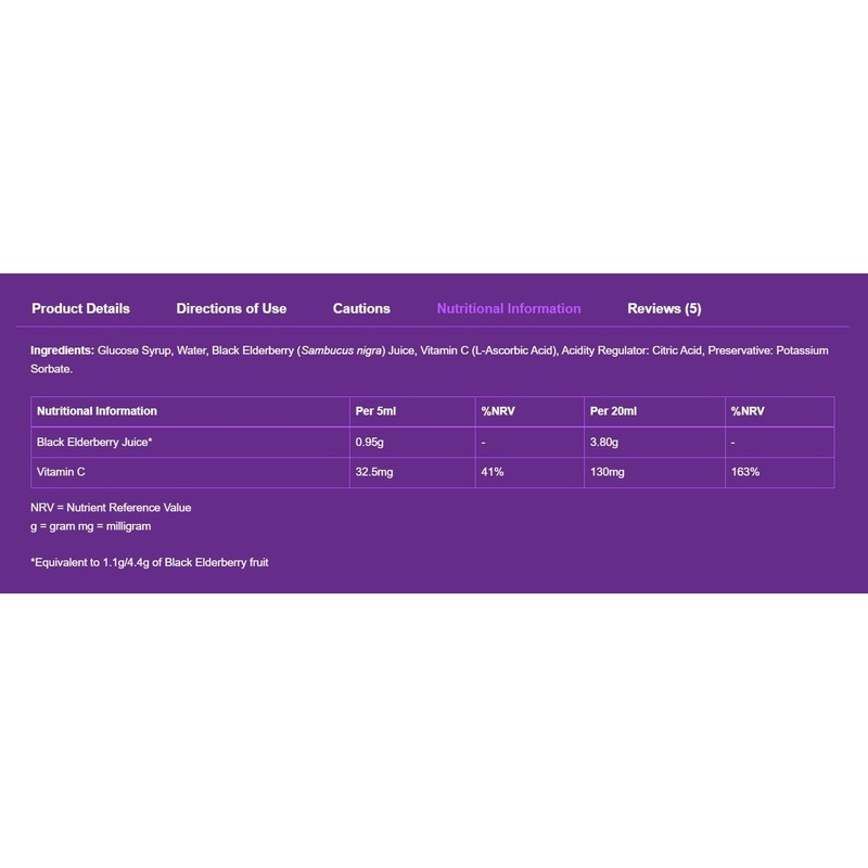 Generic Kids Sambucus Black Elderberry & Vitamin C | Immune