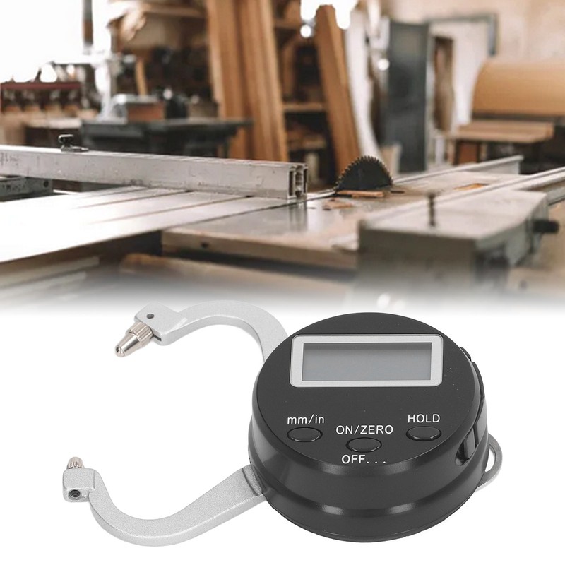 Digital Thickness Gauge Metal Tool 0‑25mm Measuring Instrument with Double