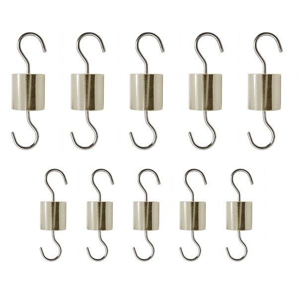 EISCO Cylinder Hooked Weights, Set of 10 - (5) 50g