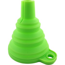 daycount 3pcs Mini Gel de silicona Embudo plegable Hopper Utensilios de cocina plegable, Multi colores, Verde, 1