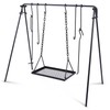 Lineslife Grill Swing Campfire Cooking Stand with Height Adjustable Iron