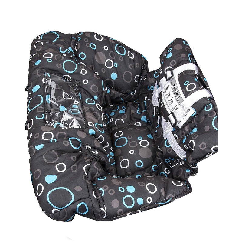 2-in-1 Baby Shopping Trolley Cover Highchair Seat Cushion - Portable