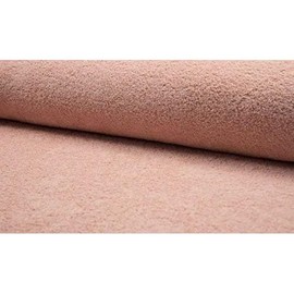 Double Sided Cotton Terry Towelling Fabric Material-Salmon, 1Mtr 150cmx100cm