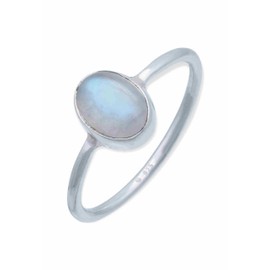 Women's Ring 925 Sterling Silver with Stone Gift, Sterling Silver Gemstone Sterling silver rainbow moonstone gemstone, Moonstone