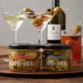Chef Ole Spanish Olives Pitted | Mediterranean Style & Andalusian Style | Jumbo Gordal Green Selection | Cocktail Ready for Martinis, Snacking and Charcuterie | 10 oz, 2 Pack