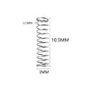 Dtoterul 50pcs Stainless Steel Micro Small Compression Spring Compression Spring