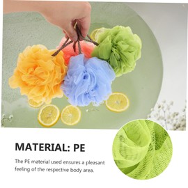 HONMEET 4pcs Bath for Home Bathing Gentle Exfoliating Body Washing Tools Pe Material for Men and Women for Daily Skin Cleansing