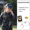 TXSN Police Costume Accessories Set, Police Accessories Metal Handcuffs, Police