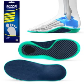 Kozzim Insole, Carbon Fiber Sports Insole, For Cycling, Climbing, Outdoor Sports, Shock Absorption, Thick, Odor Resistant, Sweat Absorption, Unisex, 8.9 - 9.1 inches (22.5 - 23 cm)