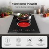 Puincunor Electric Cooktop, Built-in and Countertop 2 burner Electric Burner