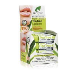 Dr. Organic Tea Tree - Lip Balm (5.7 ml, Pack of 16)