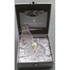 WATERFORD Crystal 2014 Snowflake Wishes Peace Christmas Ornament 4th Ed NIB