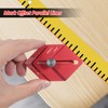 BUZHI Marking Ruler Woodworking Measuring Ruler Trim Carpentry Tools Finishing