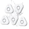 5 Pack Water Leak Detectors - Adjustable Audio Alarm System