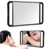 Double Handle Mirror Large Rectangle Makeup Barber Hair Handheld Back
