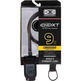 Ocean & Earth One-XT Black Longboard Surfboard Leash - Knee - 9'