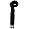 UBI/NYH Solid Viscose Long Scarf - Black