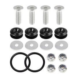 Lyxheth Bumper Quick Release, Car Bumper Clips, Quick Release Trunk Front Rear Bumper Holder Kit with Washers & Screws, Bumper Repair Clip Universal for Car Front and Rear Bumper (Black)