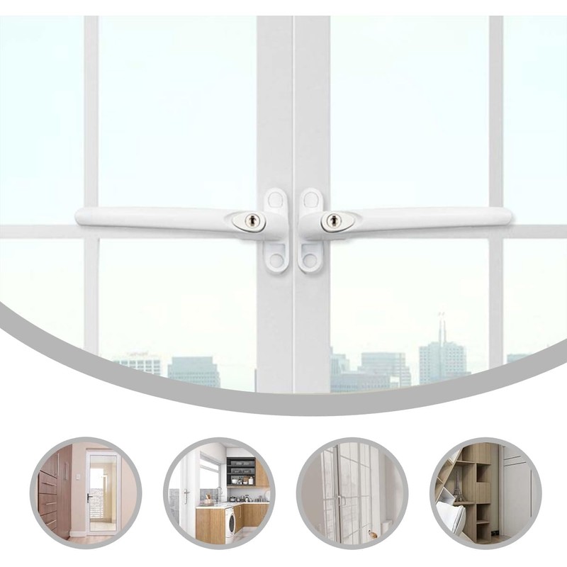 BRITECO Universal UPVC Window Handle – Multi-Position, Lockable Window Handle