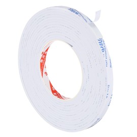 PATIKIL 5m/16.4ft Sealing Foam Tape, 10mm Wide 3mm Thick Single Sided Weather Stripping Door Furniture Seal Strip for Window Pipes Insulation, White