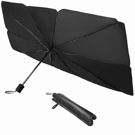gofurry Car Sun Shade Front Folding Umbrella Type Parasol Front Shade Windshield Umbrella Type Sun Shade Car Light Shielding Heat Shielding Sleeping in Car Nap Privacy Protection for Heat Protection