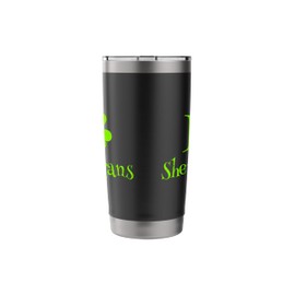 I Love Shenanigans St Pattys Day Green Stainless Steel Insulated Tumbler